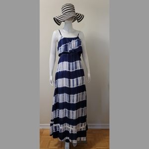 Tie dye ruffled summer dress